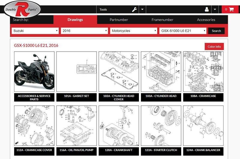 Suzuki motorcycle parts catalog